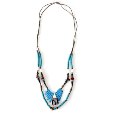 vintage southwestern turquoise necklace 