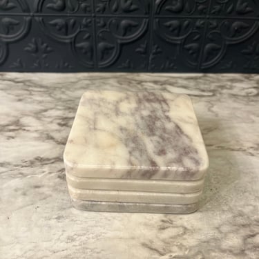Marble Coasters x 4 Square