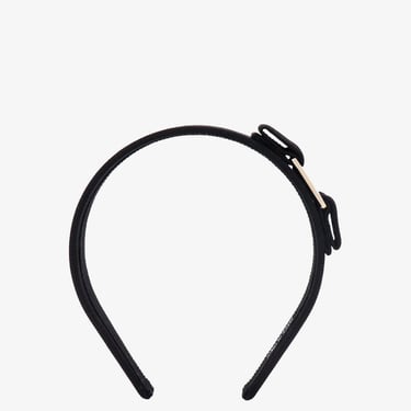 Ferragamo Woman Headband Woman Black Hats E Hairbands