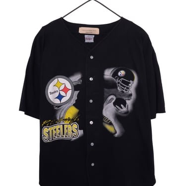 1996 Pittsburgh Steelers Button Tee