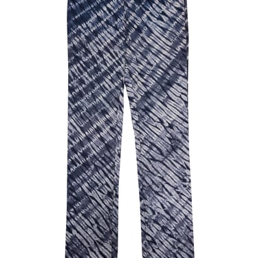 Oscar de la Renta - Navy & White Tie Dye Slim Jeans Sz 0