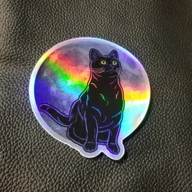 Cat Moon Night - Sticker