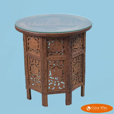 Taj Majal Craved Side Table