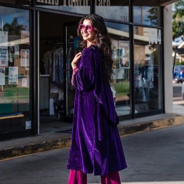 Plum Velvet Reversible Koi Kimono 