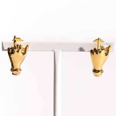 PAOLA VILAS Gold Genet Earrings