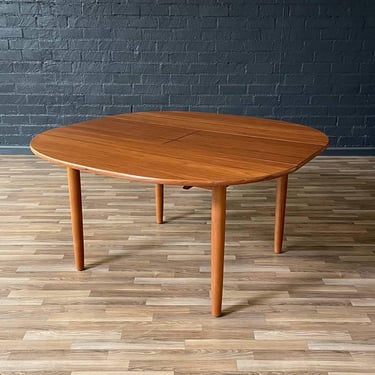 Mid-Century Danish Modern Teak Butterfly-Leaf Dining Table, c.1960’s 