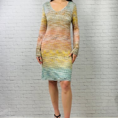 Missoni Knit Lurex Shift Dress, Size 8, Multicolor