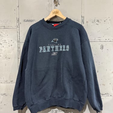 Vintage Carolina Panthers Crewneck Sweatshirt embroidered NFL Fan Apparel 