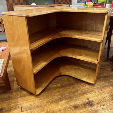 Mid Century Heywood Wakefield Corner Bookcases-2 available