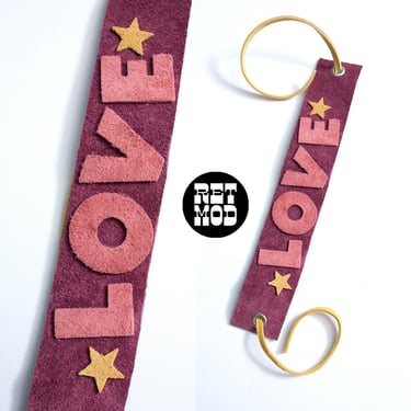 Pop Art Love Handmade Pink & Yellow 70s Style Soft Suede Adjustable Choker Necklace 