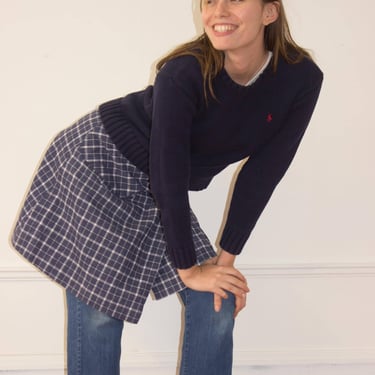 1970s Cotton Reversible Wrap Skirt 