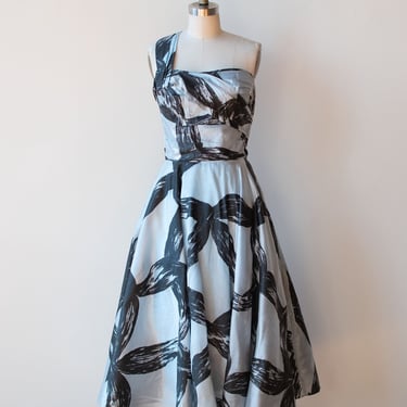 1950s One Shoulder Dress 