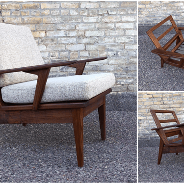 Made In Minnesota Walnut Easy Chair 