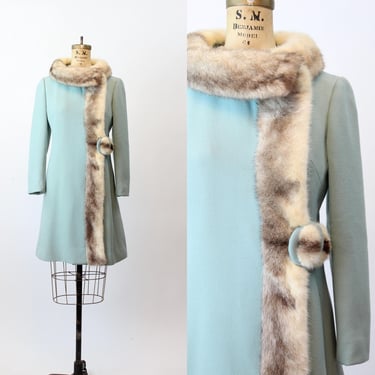 1960s CARLISLE COUTURE mink wool coat small | new fall winter 