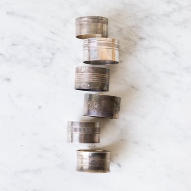 Very Simple Napkin Rings Set of 6