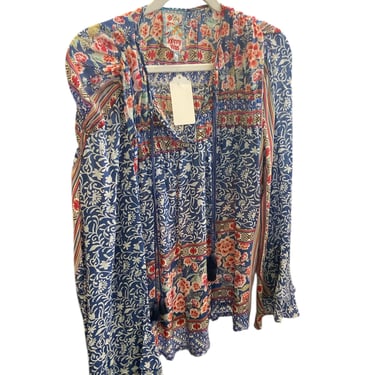 JOHNNY WAS TUNIC SHIRT SIZE L