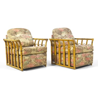 Rattan Framed Lounge Chairs