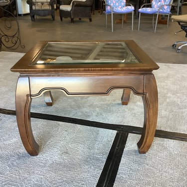 Square Wooden End Table