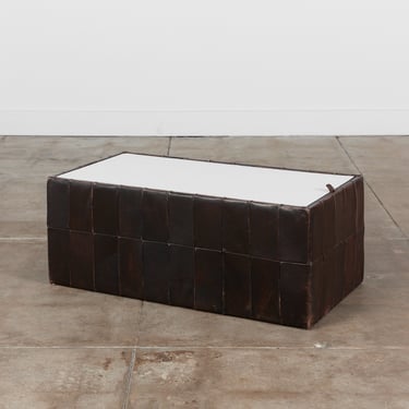 De Sede Patchwork Leather Storage Cube/Coffee Table 