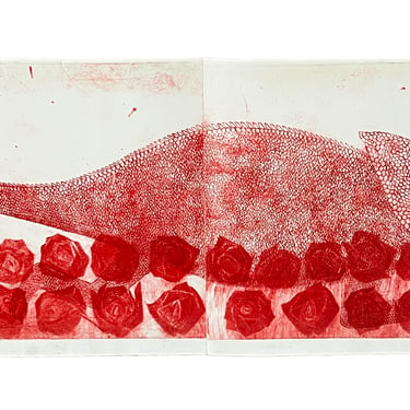 Mitsushige Nishiwaki | "Red Chameleon/Roses"