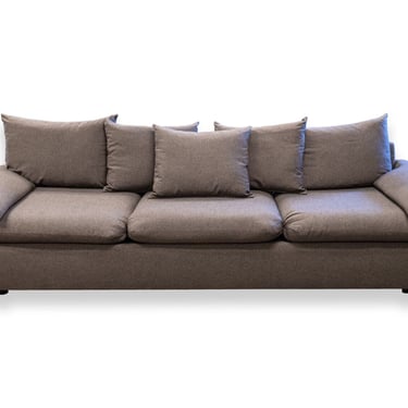 Mid Century Modern Milo Baughman Gray Flannel Sofa for Directional 