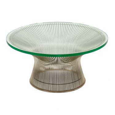 Warren Platner for Knoll Glass Top Cocktail Table 