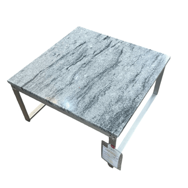 Side Table<br />Marble with Metal<br />L 26.5 x W 24 x H 12