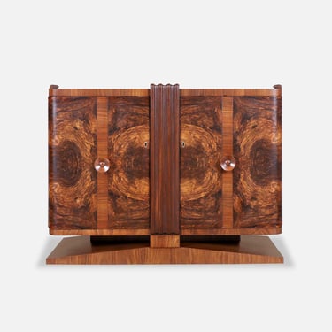 French Art Deco Walnut Sideboard