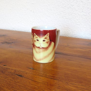 Vintage Dept. 56 Ceramic Coffee Mug Martin Leman Francesca and Gordon Cat Mug 