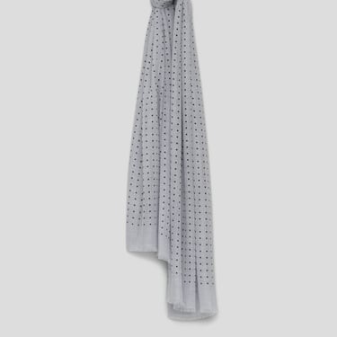 Wispy Hanover Scarf - Silver Black