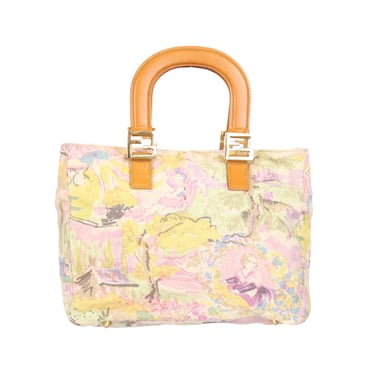 Fendi Pastel Art Top Handle Bag