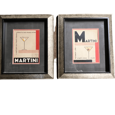 Pair of Framed Marco Fabian Martini Prints JC155-6