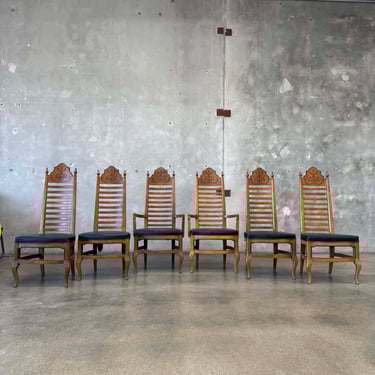Set of Six Mid Century Drexel "Esparanto" Dining Chairs
