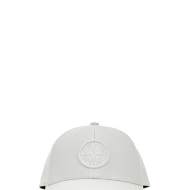 Stone Island Men White Cotton Baseball Cap