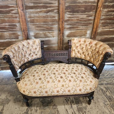 Reproduction Victorian Settee 42" x 28.5" x 24"