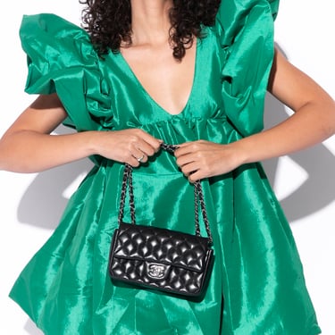 KIKA VARGAS Green Bubble Mini Dress (Sz. S)