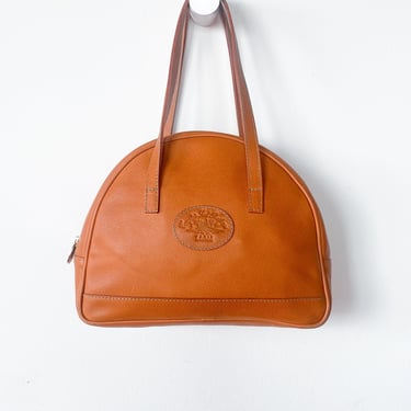 Vintage Rust Brown Leather Handbag