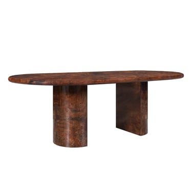 Italian Goatskin Dining Table by Aldo Tura