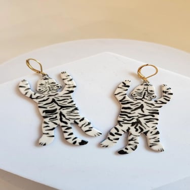 CAH Tiger Rug Earrings