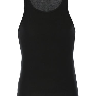 Tom Ford Man Black Cotton And Modal Tank Top