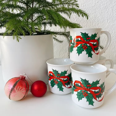 Set of 4 Holiday Mugs by Creative Circle