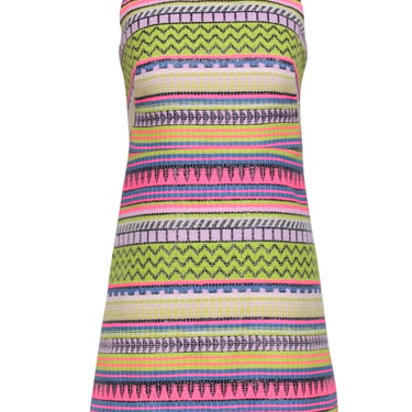 Milly - Neon Multicolor Printed Sleeveless Mini Dress Sz 0