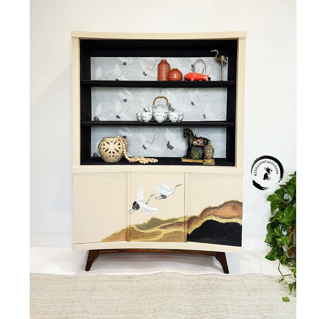 MCM Mid Century Modern Hutch / Storage / Credenza Hutch/ China