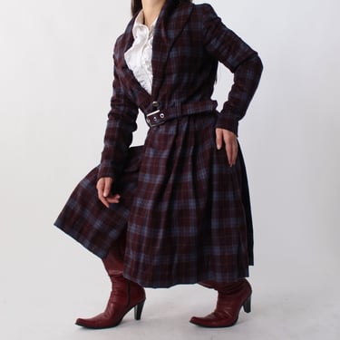 Vintage Concord Plaid Coat