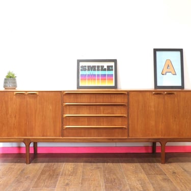 Mid Century Modern Vintage Teak Sideboard Credenza by Mcintosh Danish G Plan Style 