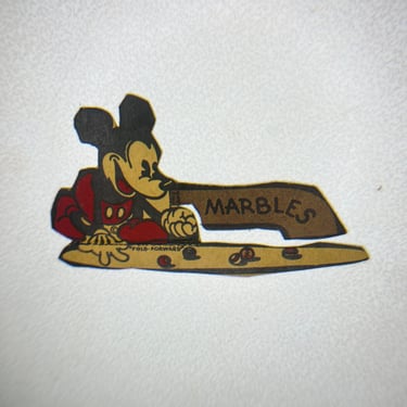 1934 Mickey & Marbles Cut-Out 