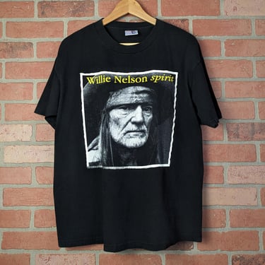 Vintage 1999 Double Sided Willie Nelson Spirit ORIGINAL Band Tee - Large 