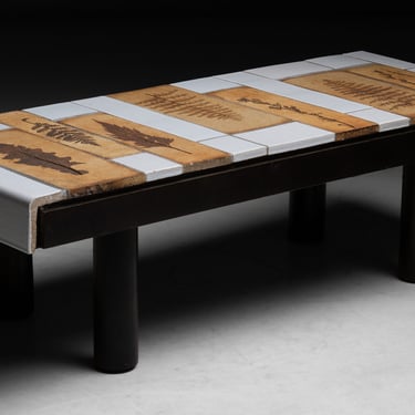 Ceramic Tile Coffee Table by Roger Capron