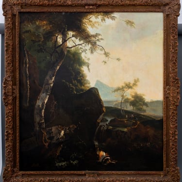 After Adam Pynacker "Mountainous Landscape" Oil