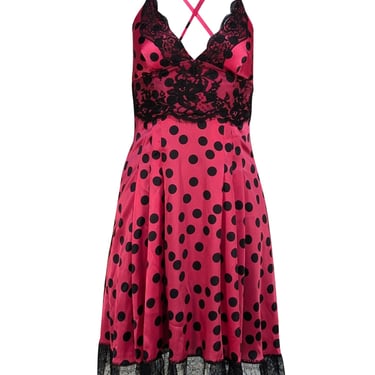 strapless open back dress Silk Halter Mini Dress with Scarf Neck Open Back Short Silk Dress Pink / S